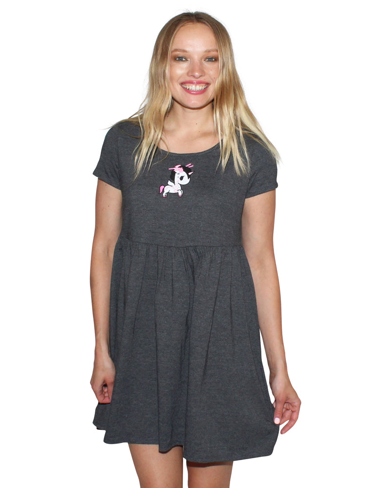 Sakura Floral Babydoll Dress for Women