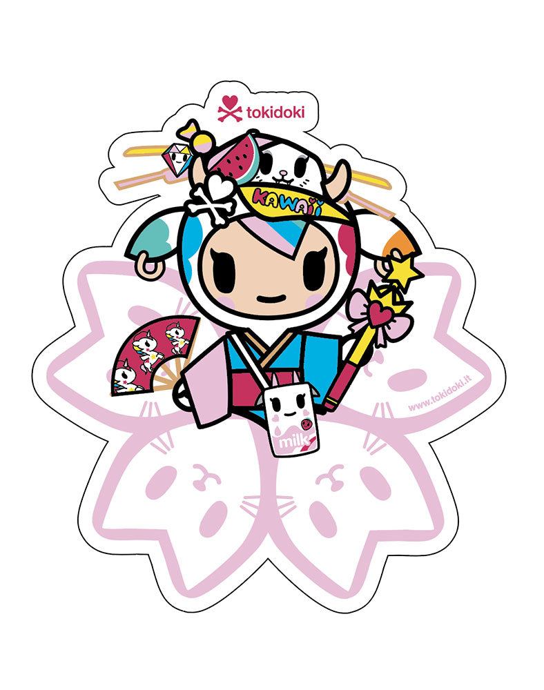Cute Sakura Mozzarella Sticker for Laptops