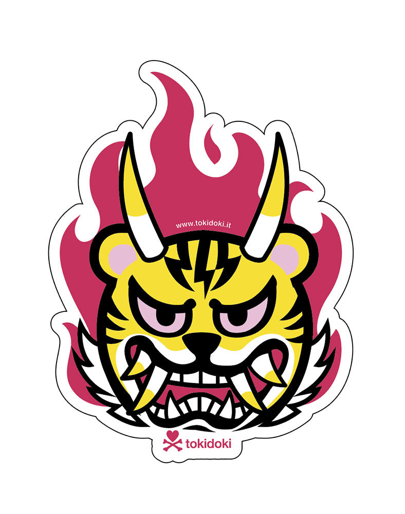 Tigeroni Flames Die-Cut Vinyl Sticker