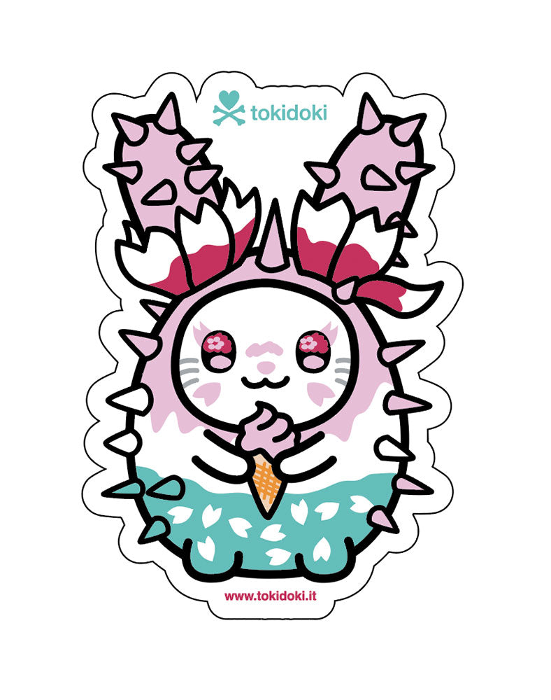 Blossom Bunny Vinyl Sticker - Cute Decal