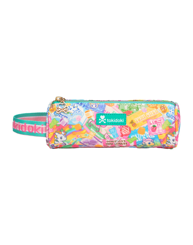 Candy-Themed Cylinder Pouch for Snacks & Storage