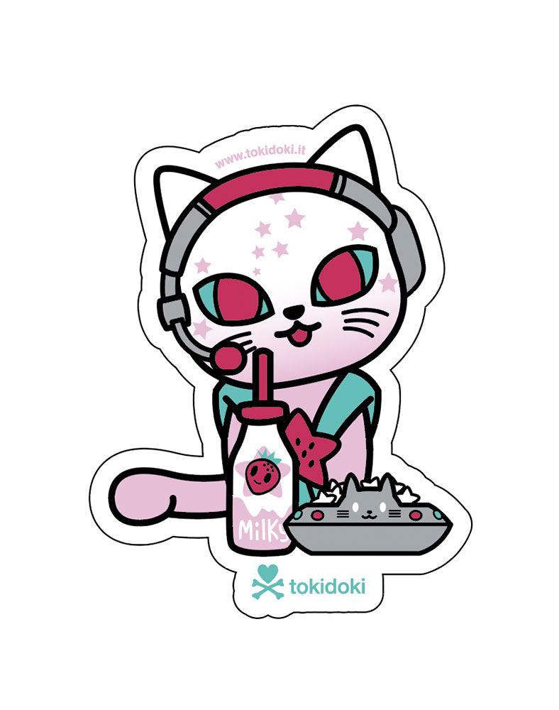 Capt. Whiskers Vinyl Die-Cut Sticker