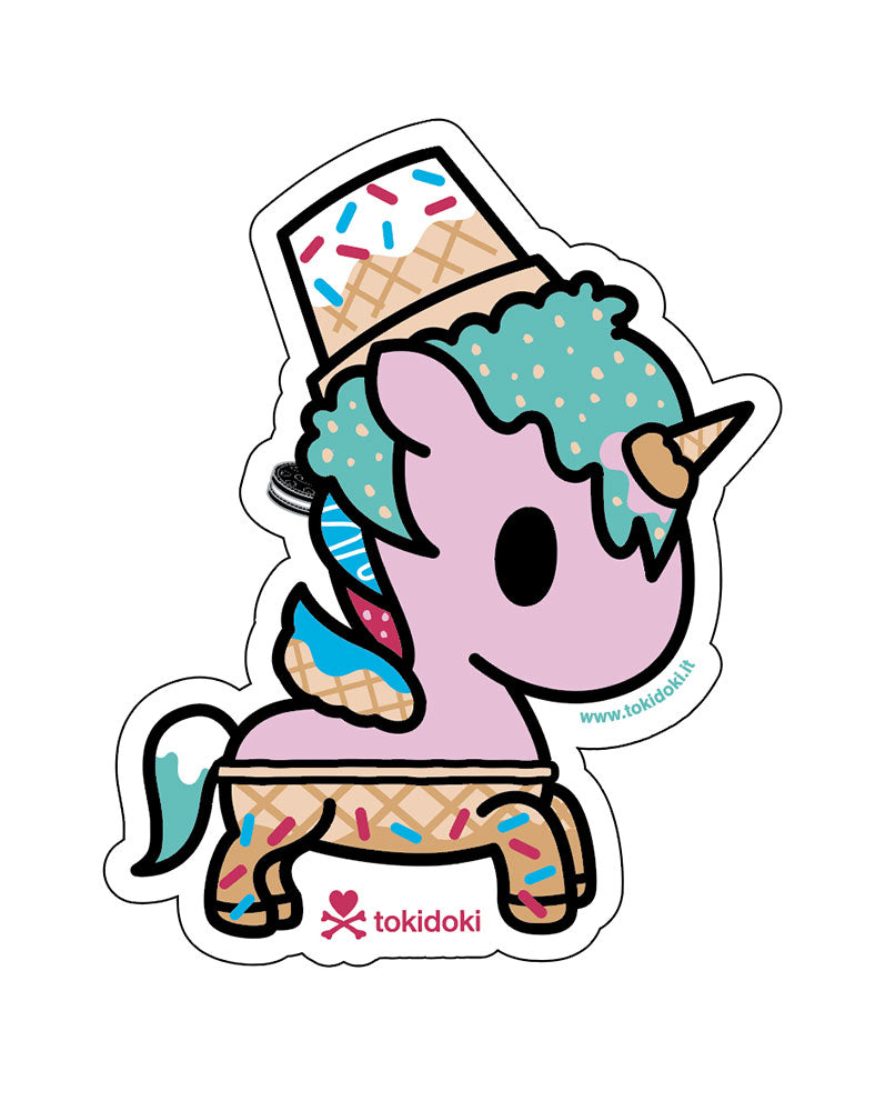 Choco Mint Unicorn Die-Cut Sticker