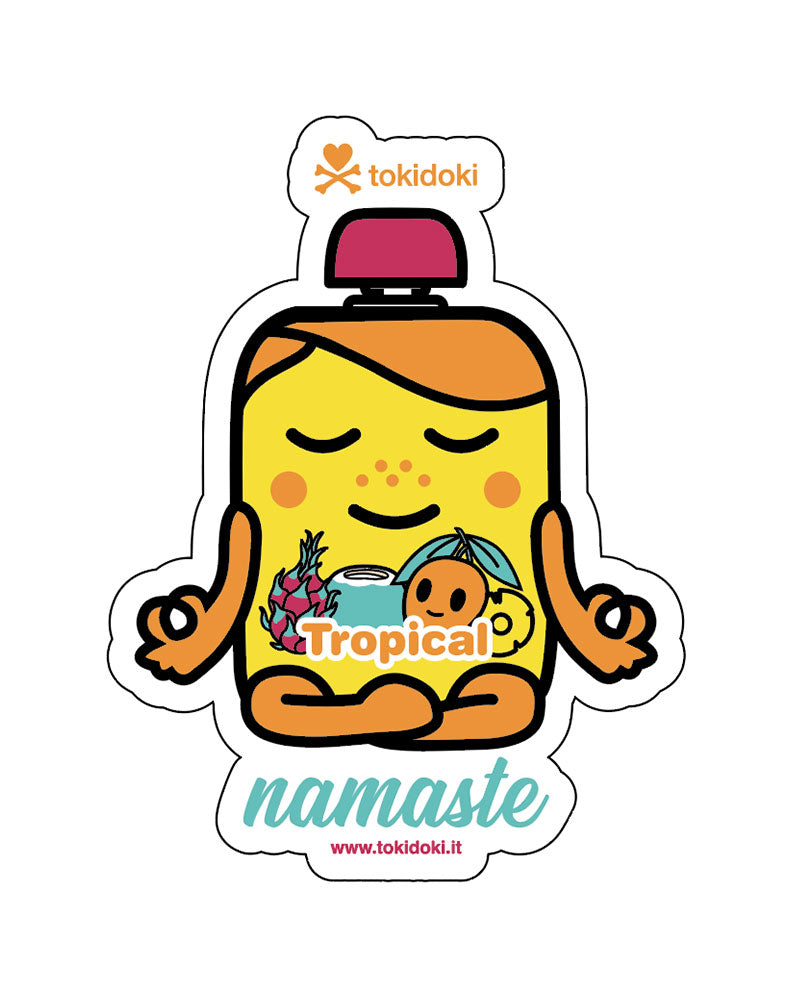 Kawaii Tropical Die-Cut Stickers for Decoration