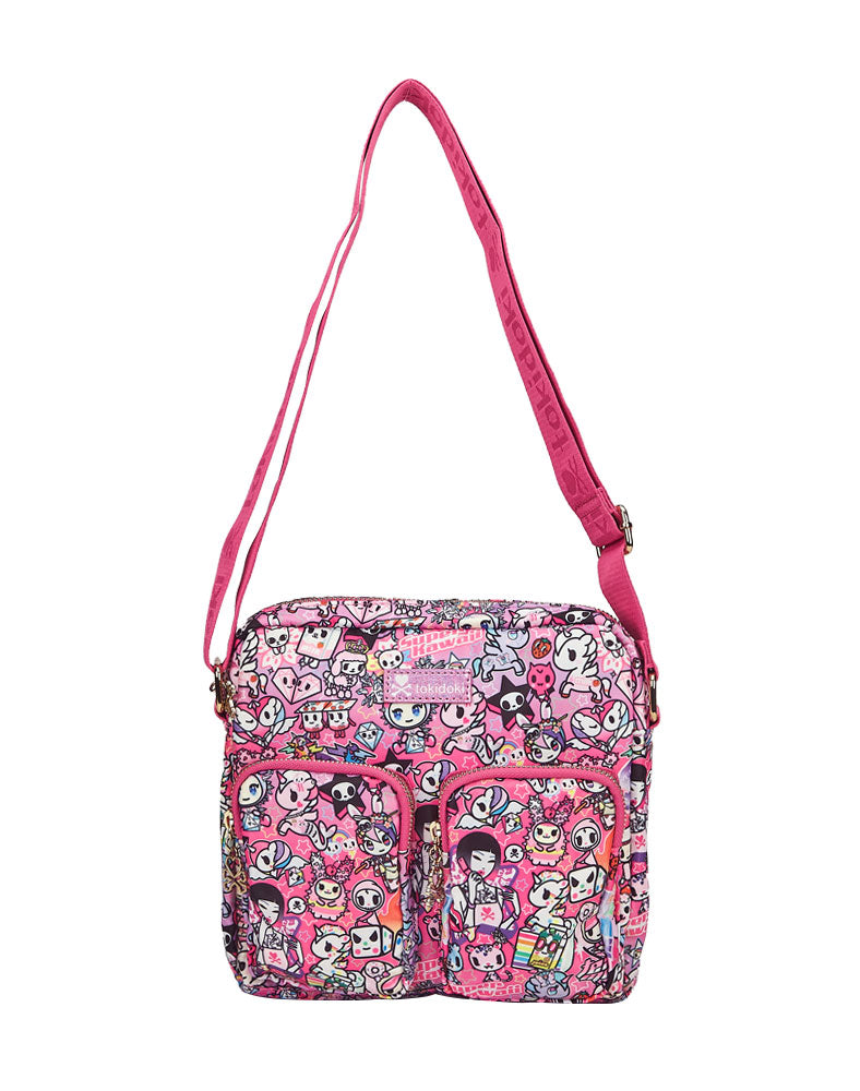 Y2K Double Pocket Crossbody Bag for Everyday Use