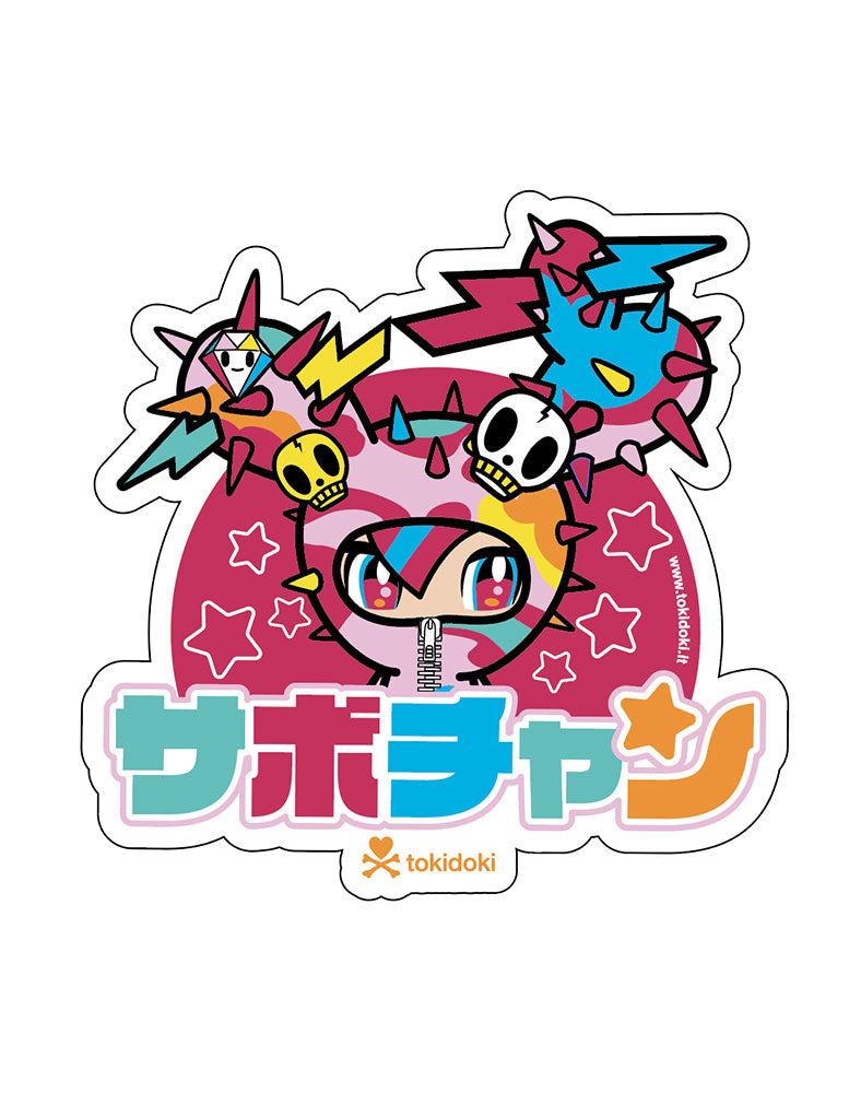 Y2K Sabochan Die-Cut Sticker for Laptops & Phones