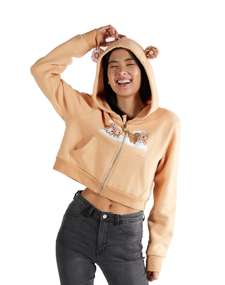 Cozy Donut Ears Hoodie for Kids & Adults