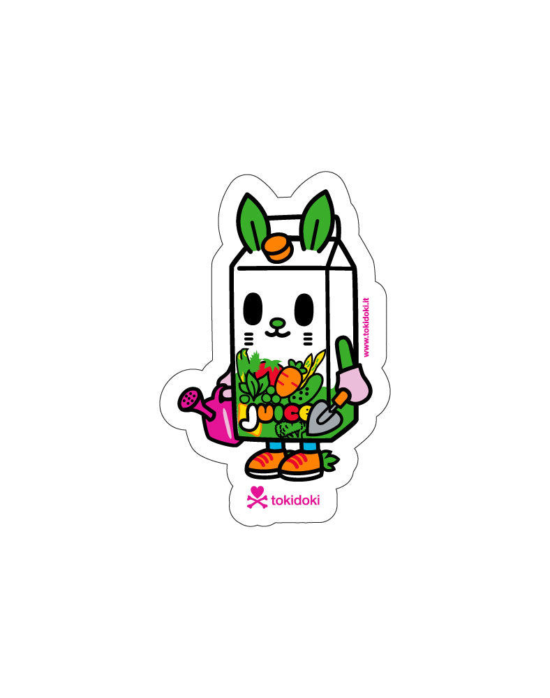 Green Bunny Die-Cut Vinyl Sticker - Decorative