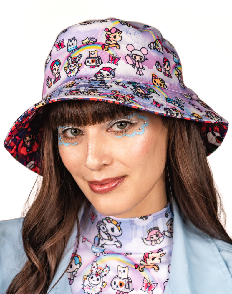 Reversible Bucket Hat for Sun Protection