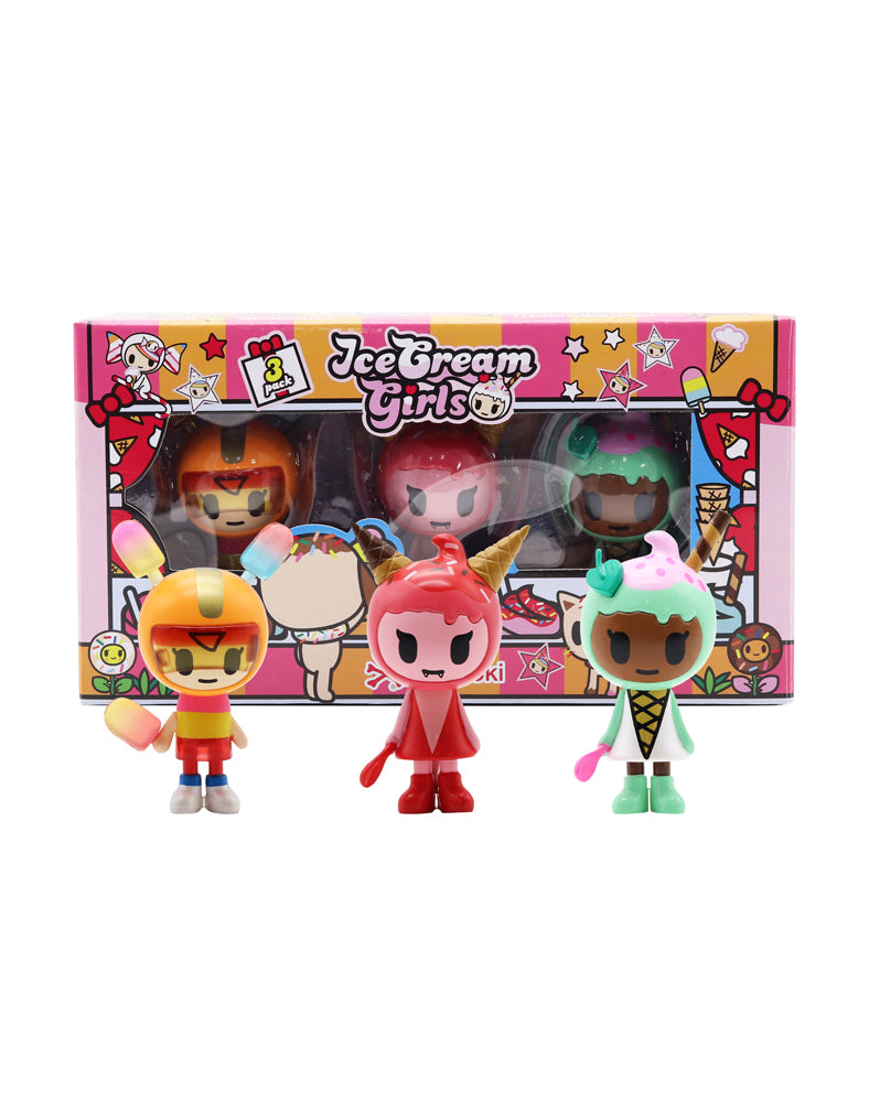 3-Pack Ice Cream Girl T-Shirts