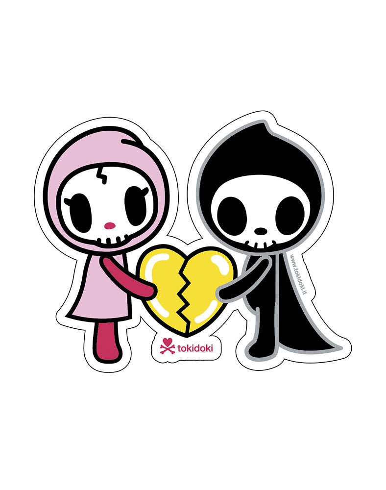 Heart Die-Cut Sticker - Adios & Ciao Design