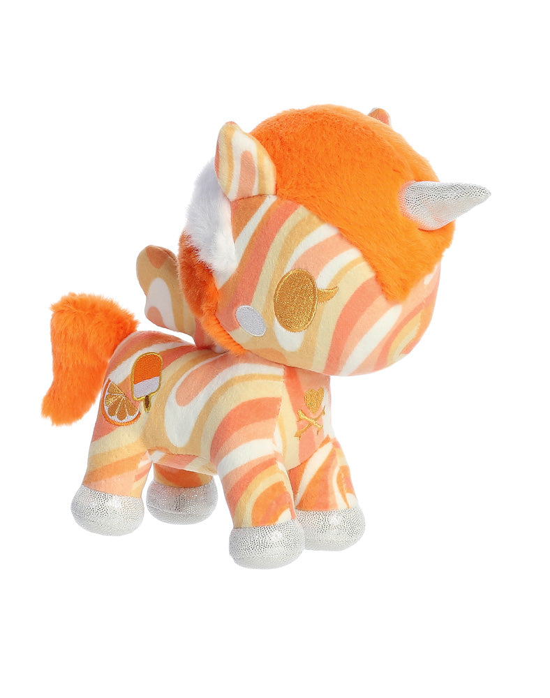 7.5" Orange Unicorno Plush Stuffed Animal